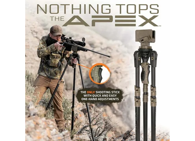 Трипод Primos Trigger Stick Apex 94 -158см карбоновий Фото 4